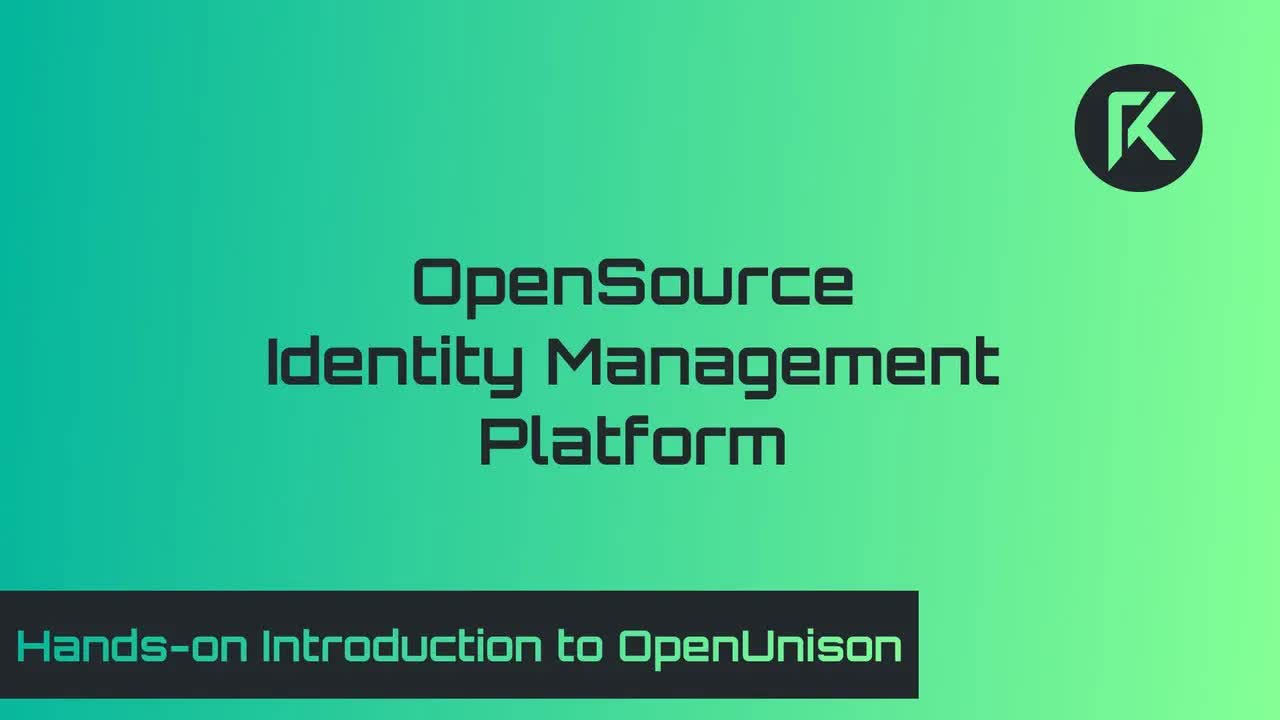 Hands-on Introduction to OpenUnison
